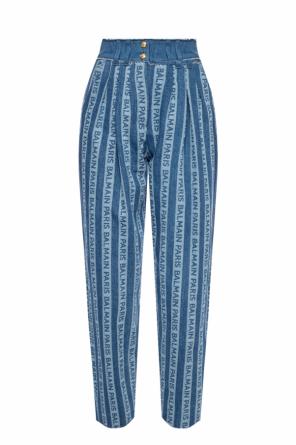 Jeansy z nadrukowanym logo, zdjęcie 1 Jeansy z nadrukowanym logo od Balmain